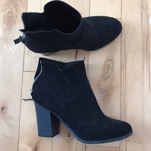 Suede booties